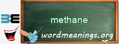 WordMeaning blackboard for methane